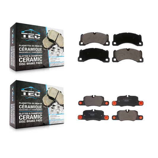 [Avant + Arrière] Kit de plaquette (céramique) de frein pour 2010-2016 Porsche Panamera KTC-100656