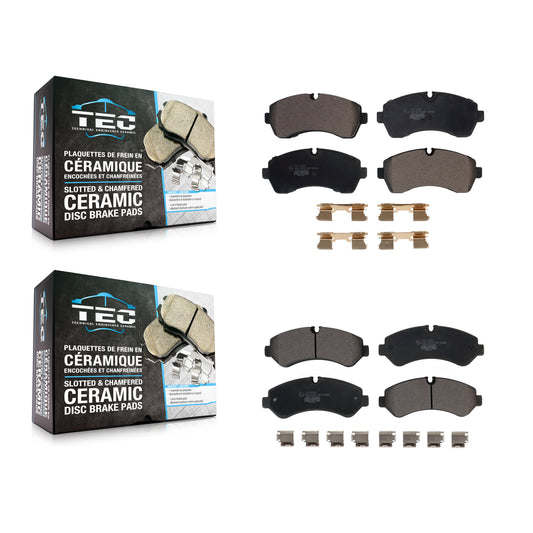 [Avant + Arrière] Kit de plaquette (céramique) de frein pour Freightliner Sprinter 3500 Mercedes-Benz 4500 3500XD KTC-100667
