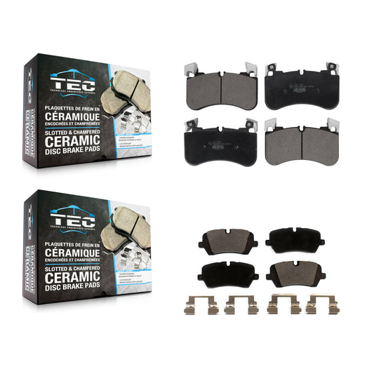 [Avant + Arrière] Kit de plaquette (céramique) de frein pour 2018 Land Rover Range 3.0L avec Supercharged KTC-100671