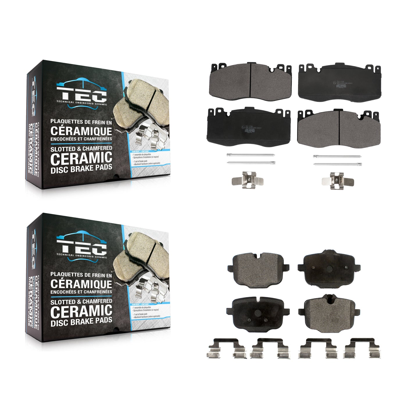 [Avant + Arrière] Kit de plaquette (céramique) de frein pour BMW M5 M6 Gran Coupe avec Composite Brakes KTC-100675
