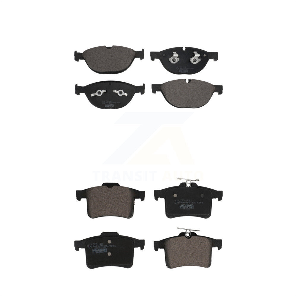 [Avant + Arrière] Kit de plaquette (céramique) de frein pour Jaguar XF XJ XKR XFR XJR XFR-S KTC-100678 par TEC