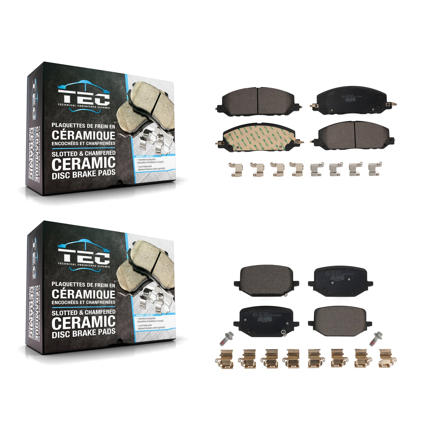 [Avant + Arrière] Kit de plaquette (céramique) de frein pour Lincoln Aviator Ford Police Interceptor Utility KTC-100679