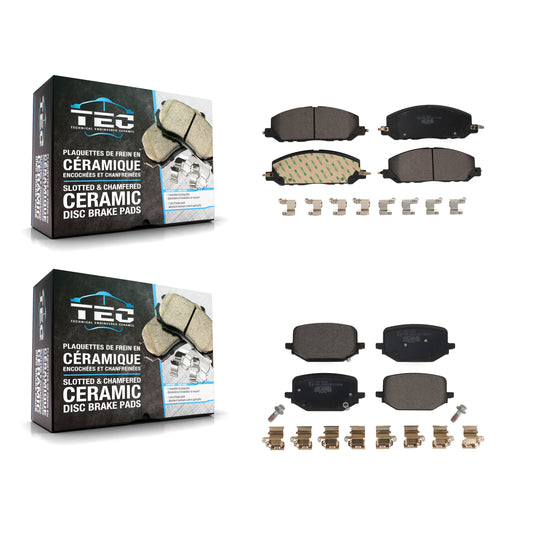 [Avant + Arrière] Kit de plaquette (céramique) de frein pour Lincoln Aviator Ford Police Interceptor Utility KTC-100679