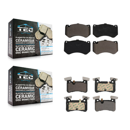 [Avant + Arrière] Kit de plaquette (céramique) de frein pour 2016-2017 Mercedes-Benz C63 AMG S avec Composite Brakes KTC-100682