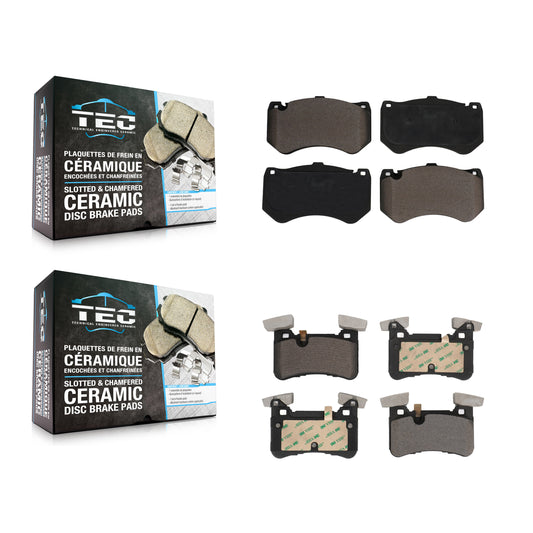 [Avant + Arrière] Kit de plaquette (céramique) de frein pour 2016-2017 Mercedes-Benz C63 AMG S avec Composite Brakes KTC-100682