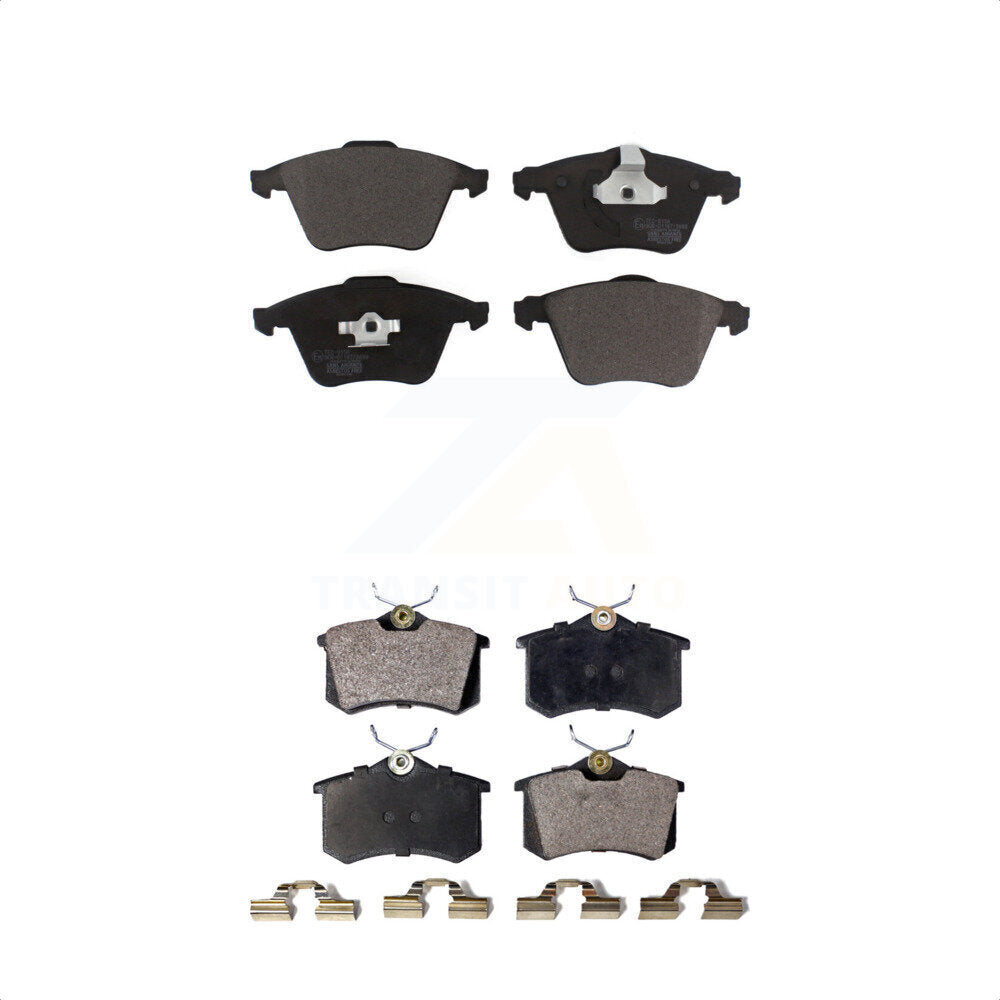 [Avant + Arrière] Kit de plaquette (céramique) de frein pour 2002 Audi A6 Quattro avec 321mm Diameter Rotor KTC-100690 par TEC