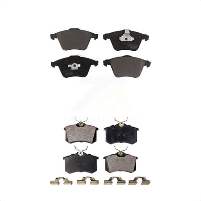 [Avant + Arrière] Kit de plaquette (céramique) de frein pour 2002 Audi A6 Quattro avec 321mm Diameter Rotor KTC-100690 par TEC