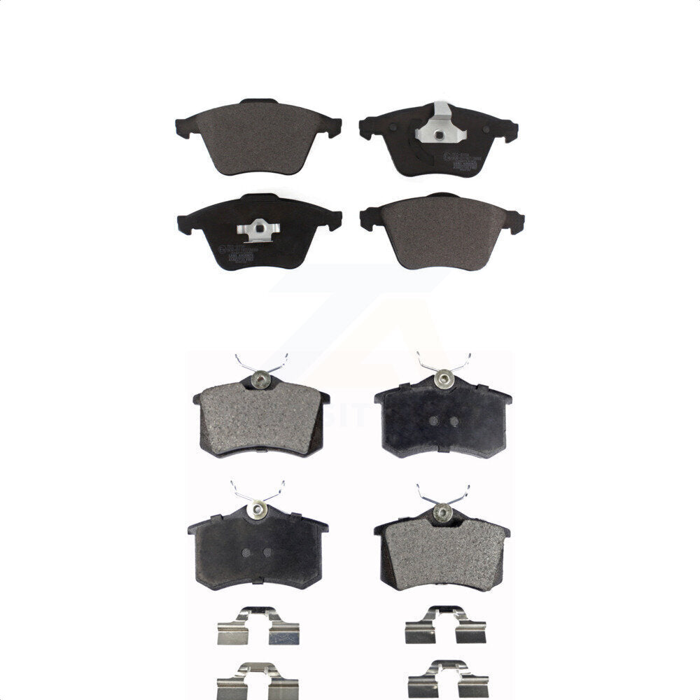 [Avant + Arrière] Kit de plaquette (céramique) de frein pour 2004 Audi A6 Quattro avec 321mm Diameter Rotor KTC-100691 par TEC