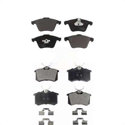 [Avant + Arrière] Kit de plaquette (céramique) de frein pour 2004 Audi A6 Quattro avec 321mm Diameter Rotor KTC-100691 par TEC