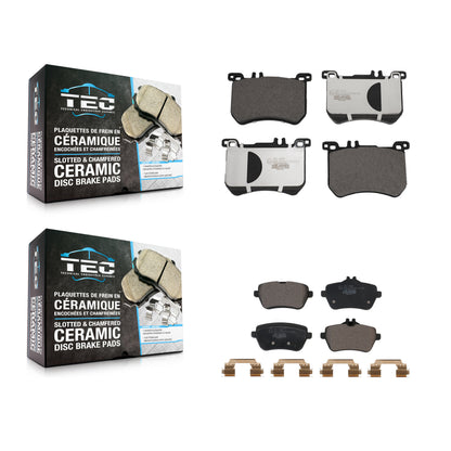 [Avant + Arrière] Kit de plaquette (céramique) de frein pour Mercedes-Benz SL550 SL400 SL450 sans Sport Package KTC-100692