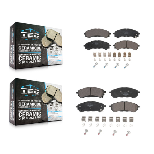 [Avant + Arrière] Kit de plaquette (céramique) de frein pour 2019-2022 Ford Ranger KTC-100696