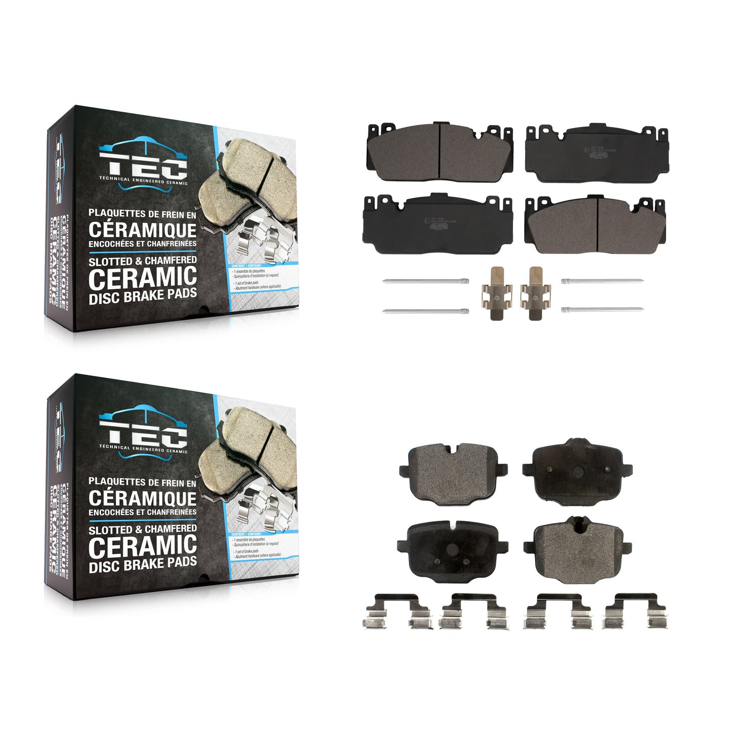 [Avant + Arrière] Kit de plaquette (céramique) de frein pour BMW M5 M6 Gran Coupe sans Composite Brakes KTC-100697