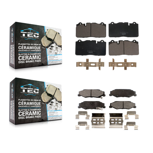 [Avant + Arrière] Kit de plaquette (céramique) de frein pour 2012 Chevrolet Corvette Base avec Composite Brakes KTC-100702