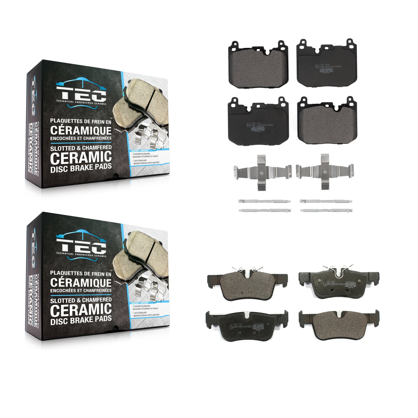 [Avant + Arrière] Kit de plaquette (céramique) de frein pour Mini Cooper Countryman Clubman KTC-100705