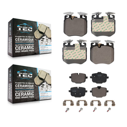 [Avant + Arrière] Kit de plaquette (céramique) de frein pour BMW X5 540i xDrive X7 750i M550i 740i 740e X6 Alpina B7 840i Gran Coupe 750Li KTC-100711