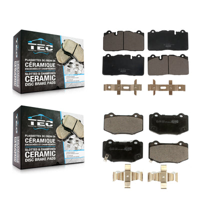 [Avant + Arrière] Kit de plaquette (céramique) de frein pour 2019 Chevrolet Corvette Stingray avec Composite Brakes KTC-100714