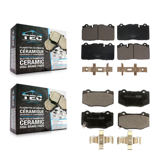 [Avant + Arrière] Kit de plaquette (céramique) de frein pour 2019 Chevrolet Corvette Stingray avec Composite Brakes KTC-100714