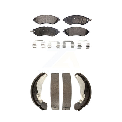 [Avant + Arrière] Kit de plaquette (céramique) de frein pour Chevrolet Aveo Spark Aveo5 Pontiac G3 Suzuki Wave Wave5 Swift+ KTN-100005