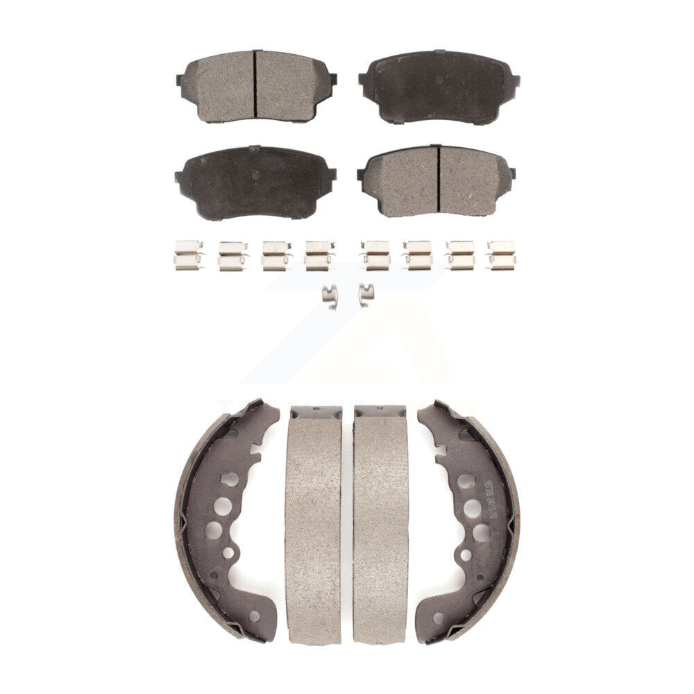 [Avant + Arrière] Kit de plaquette (céramique) de frein pour 2004 Suzuki Grand Vitara From Chassis VIN #44103257 KTN-100015