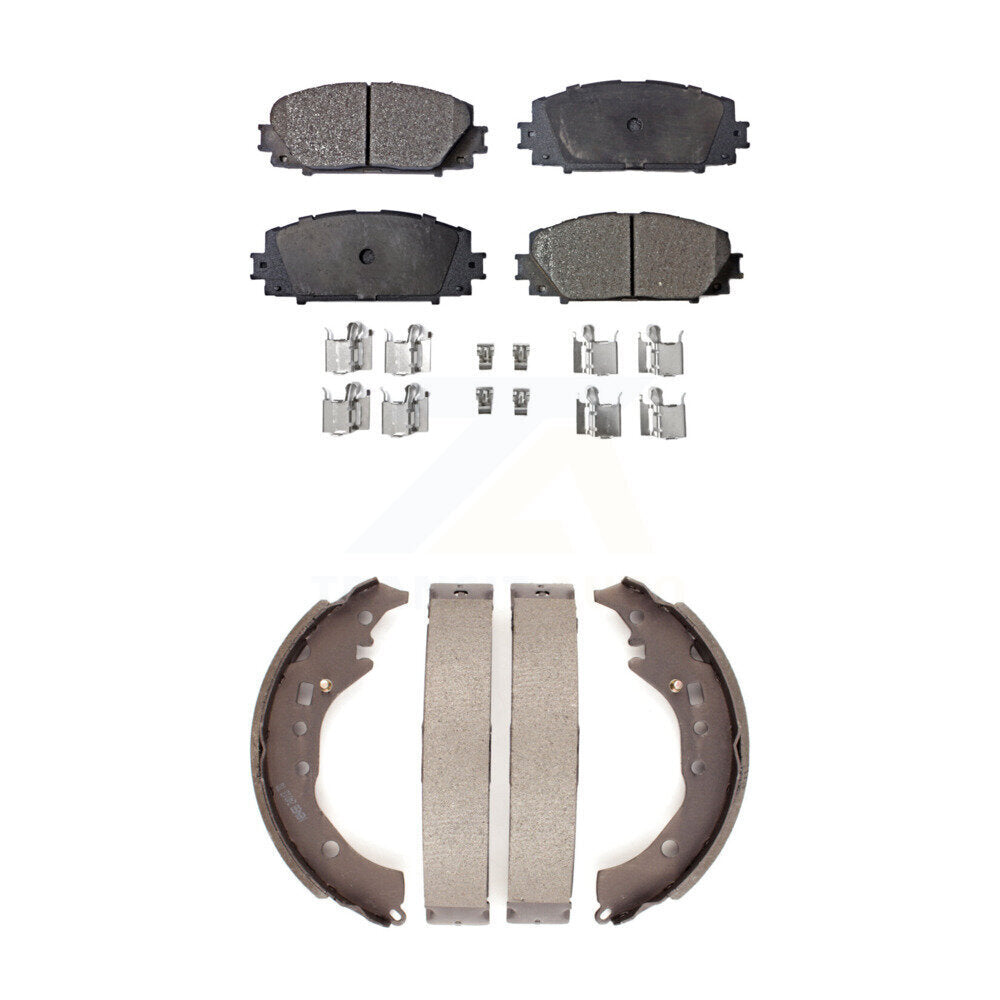 [Avant + Arrière] Kit de plaquette (céramique) de frein pour Toyota Prius C Scion iQ KTN-100024