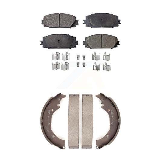 [Avant + Arrière] Kit de plaquette (céramique) de frein pour Toyota Prius C Scion iQ KTN-100024
