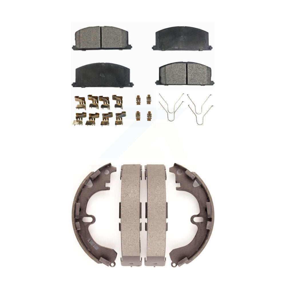 [Avant + Arrière] Kit de plaquette (céramique) de frein pour Toyota Corolla Geo Prizm Chevrolet Nova KTN-100048