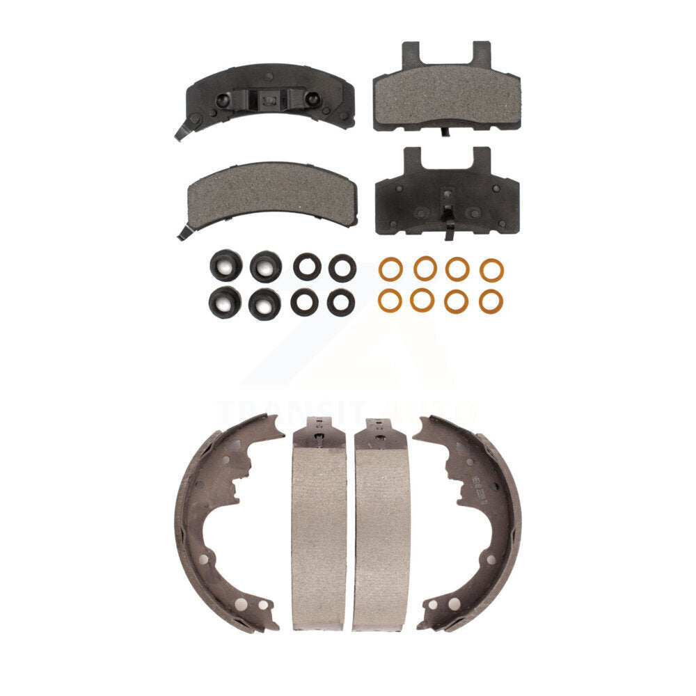 [Avant + Arrière] Kit de plaquette (céramique) de frein pour 1990-2002 Chevrolet Astro GMC Safari AWD KTN-100057