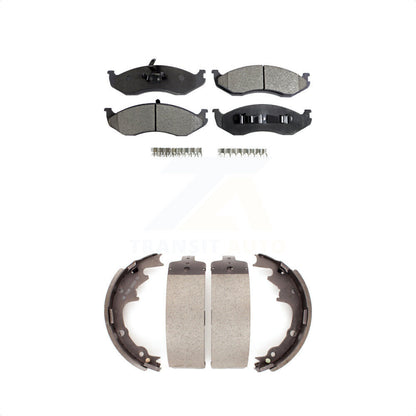 [Avant + Arrière] Kit de plaquette (céramique) de frein pour Jeep Wrangler Cherokee TJ KTN-100079 par Transit Auto