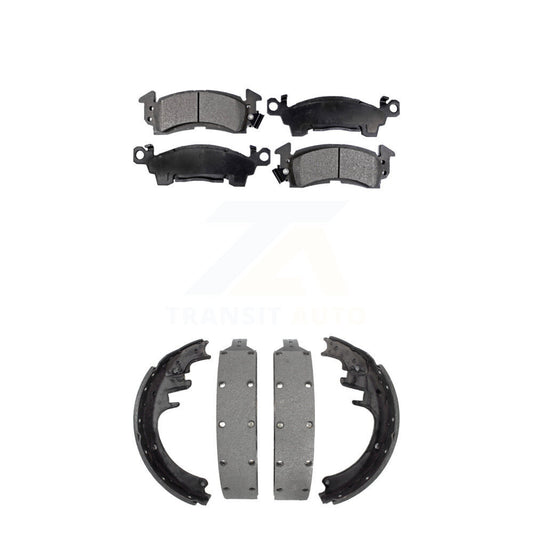 [Avant + Arrière] Kit de plaquette (céramique) de frein pour Chevrolet GMC C20 K2500 C2500 V20 R20 G3500 V2500 R2500 Suburban P2500 KTN-100088