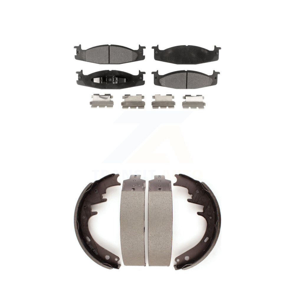 [Avant + Arrière] Kit de plaquette (céramique) de frein pour 1994-1996 Ford F-150 Bronco E-150 Econoline Club Wagon KTN-100105