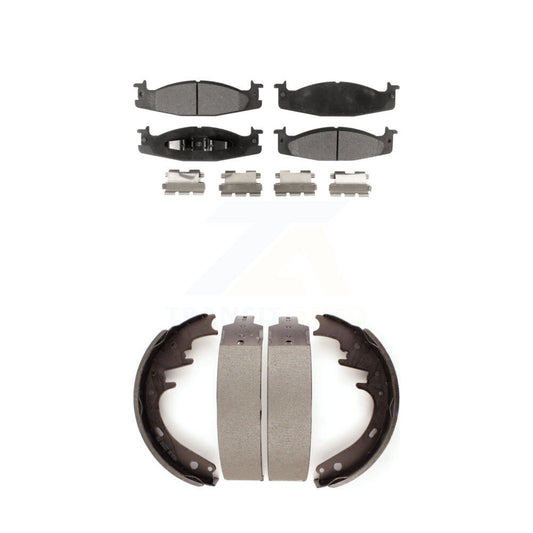 [Avant + Arrière] Kit de plaquette (céramique) de frein pour 1994-1996 Ford F-150 Bronco E-150 Econoline Club Wagon KTN-100105