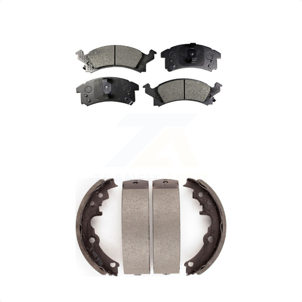 [Avant + Arrière] Kit de plaquette (céramique) de frein pour Pontiac Sunfire Grand Am Oldsmobile Achieva KTN-100122 par Transit Auto