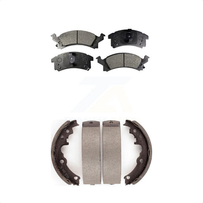 [Avant + Arrière] Kit de plaquette (céramique) de frein pour Pontiac Sunfire Grand Am Oldsmobile Achieva KTN-100122 par Transit Auto