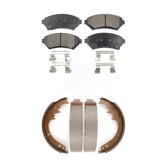 [Avant + Arrière] Kit de plaquette (céramique) de frein pour 1997-1999 Cadillac DeVille Disc rear brakes KTN-100129