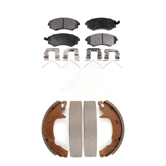 [Avant + Arrière] Kit de plaquette (céramique) de frein pour 1991-1993 Hyundai Sonata KTN-100131