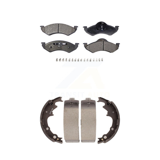 [Avant + Arrière] Kit de plaquette (céramique) de frein pour 2000-2002 Dodge Dakota avec 9" Diameter KTN-100154