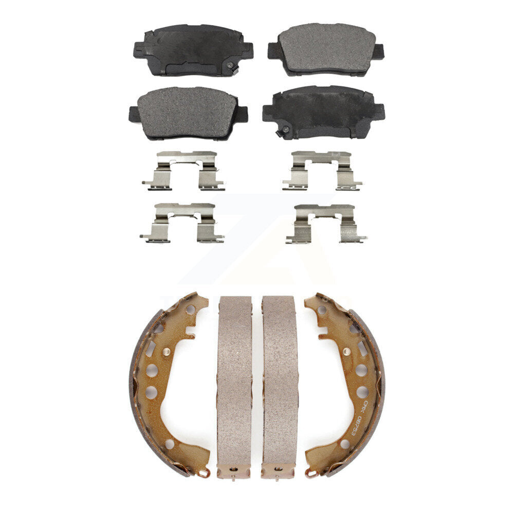 [Avant + Arrière] Kit de plaquette (céramique) de frein pour Toyota Prius Scion xB xA Celica KTN-100156