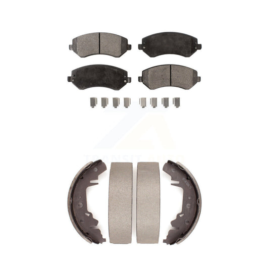 [Avant + Arrière] Kit de plaquette (céramique) de frein pour Dodge Grand Caravan Chrysler Town & Country Voyager KTN-100172