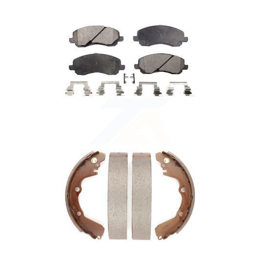 [Avant + Arrière] Kit de plaquette (céramique) de frein pour Chrysler Sebring Mitsubishi Dodge Stratus Eclipse Galant KTN-100182