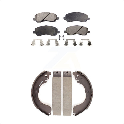[Avant + Arrière] Kit de plaquette (céramique) de frein pour Jeep Patriot Compass Dodge Caliber Chrysler Sebring Avenger KTN-100184 par Transit Auto