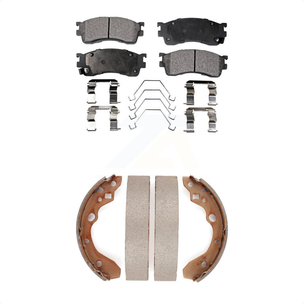 [Avant + Arrière] Kit de plaquette (céramique) de frein pour Mazda Protege Protege5 KTN-100189 par Transit Auto