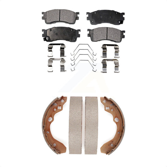 [Avant + Arrière] Kit de plaquette (céramique) de frein pour Mazda Protege Protege5 KTN-100189 par Transit Auto