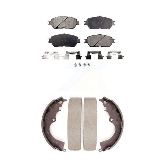 [Avant + Arrière] Kit de plaquette (céramique) de frein pour 2005-2015 Toyota Tacoma avec 5 Lug Wheels KTN-100193