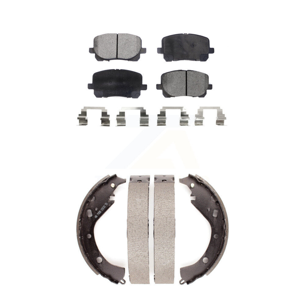 [Avant + Arrière] Kit de plaquette (céramique) de frein pour 2003-2006 Toyota Matrix Pontiac Vibe AWD KTN-100201