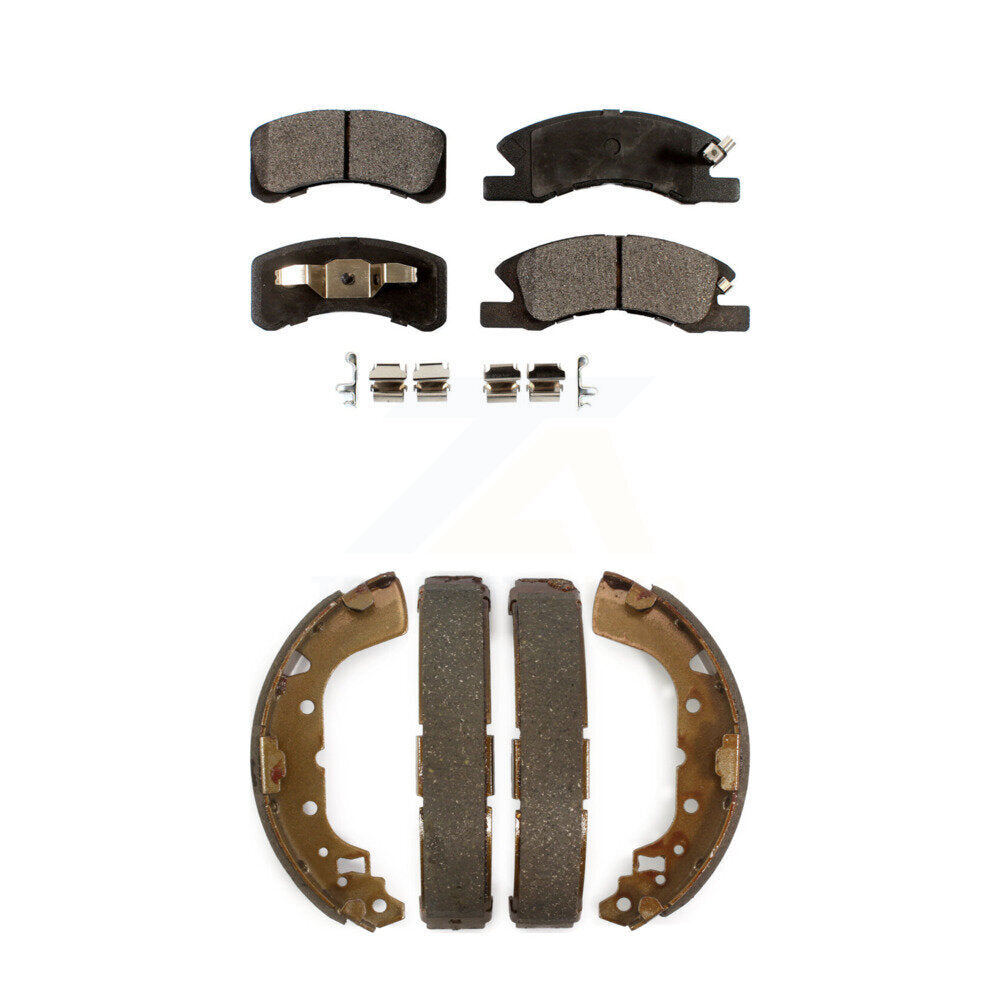 [Avant + Arrière] Kit de plaquette (céramique) de frein pour 2014-2015 Mitsubishi Mirage KTN-100228