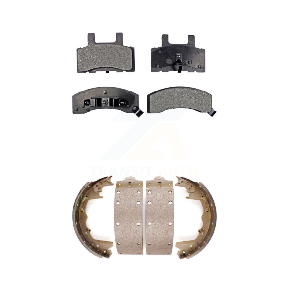 [Avant + Arrière] Kit de plaquette (céramique) de frein pour 1999 Dodge Ram 2500 avec 12" x 3-1 2" taille KTN-100229