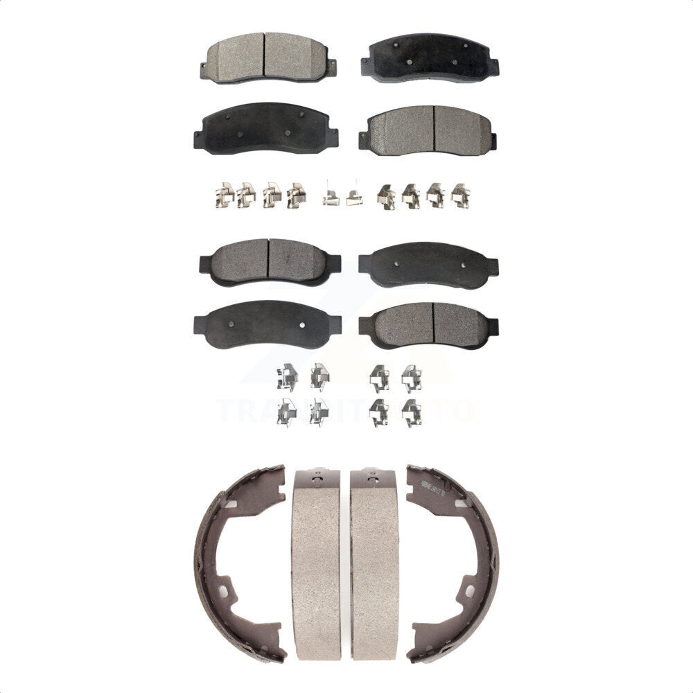 [Avant + Arrière] Kit de plaquette (céramique) de frein pour 2005-2007 Ford F-350 Super Duty avec Dual Wheels KTN-100525