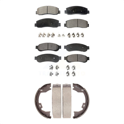 [Avant + Arrière] Kit de plaquette (céramique) de frein pour 2005-2007 Ford F-350 Super Duty avec Dual Wheels KTN-100525
