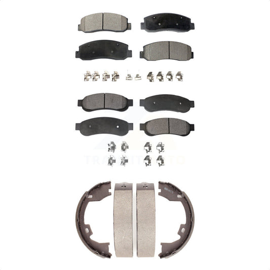 [Avant + Arrière] Kit de plaquette (céramique) de frein pour 2005-2007 Ford F-350 Super Duty avec Dual Wheels KTN-100525