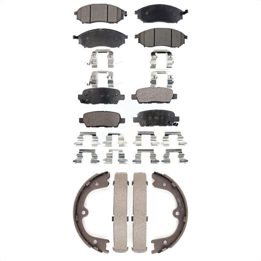 [Avant + Arrière] Kit de plaquette (céramique) de frein pour Nissan Murano INFINITI FX35 M37 QX70 FX37 Q70 Q70L M56 M35h KTN-100527